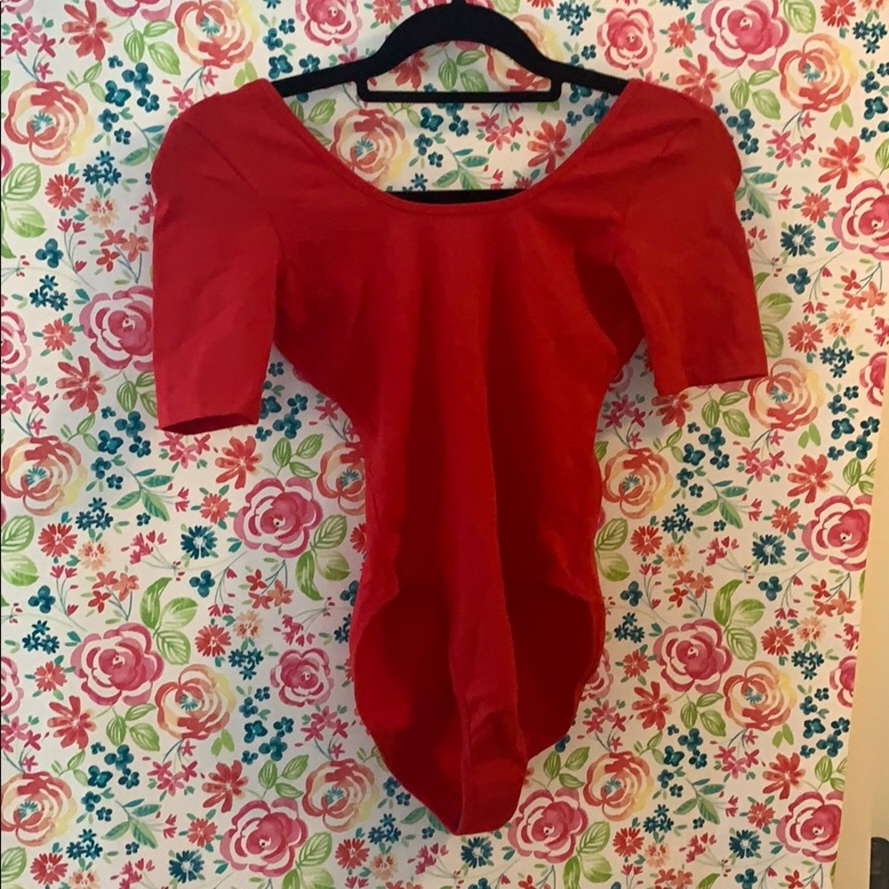 NWT American apparel red bodysuit
